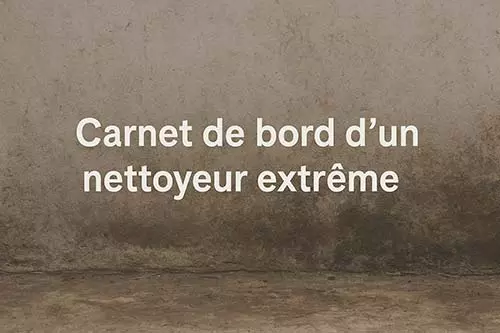 Carnet de bord d'un nettoyeur extrême