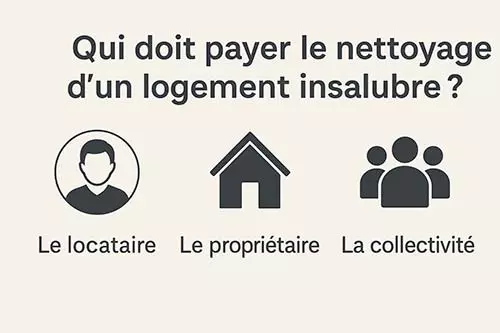 Qui paie le nettoyage d'un logement insalubre