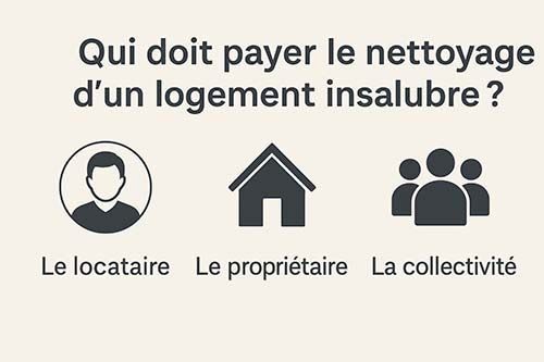 Qui paie le nettoyage d’un logement insalubre ?